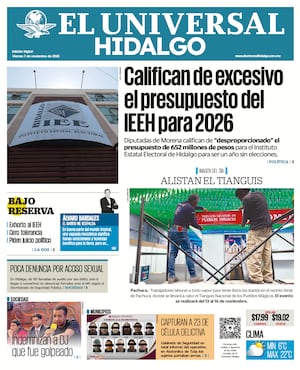 Portada El Universal Hidalgo 71125
