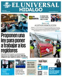 Portada El Universal Hidalgo 10/07/25