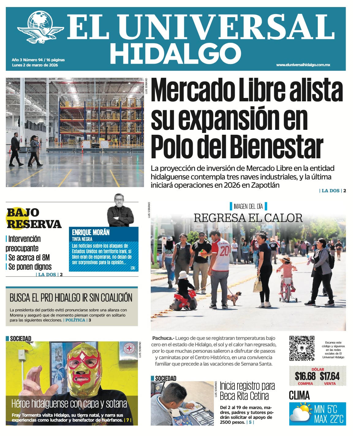 El Universal Hidalgo 2/3/26