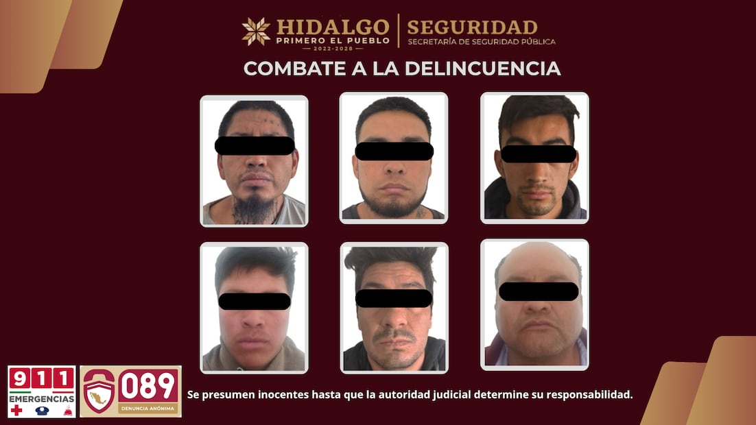 Descubren túnel clandestino rumbo a ducto de Pemex en Pachuca; hay seis detenidos | Fotos: SSPH