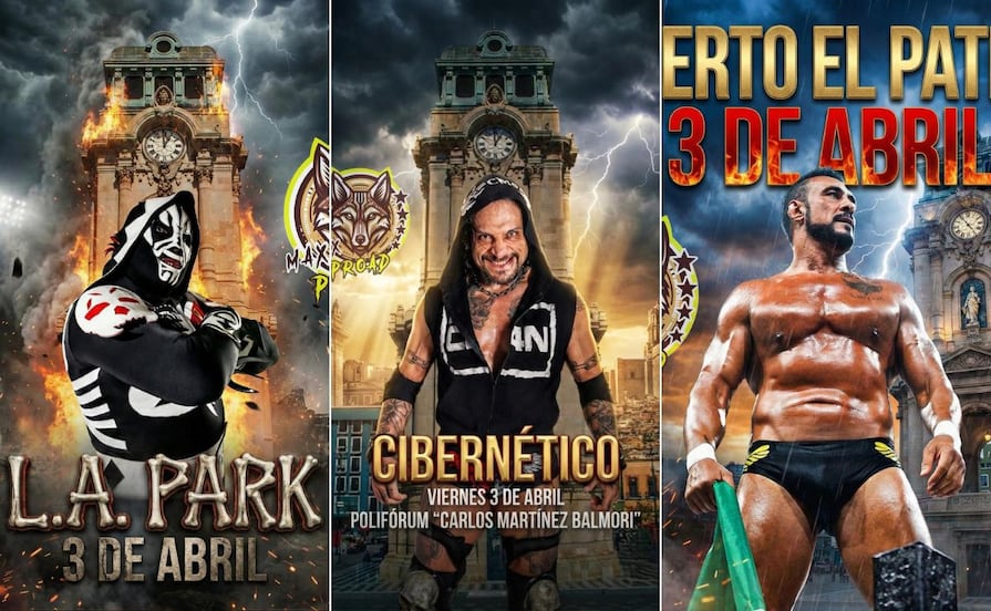 Pachuca se alista para una noche de lucha libre con figuras internacionales en el Poliforum