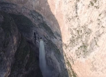 Conagua informa el cierre del vertedor de la presa Zimapán