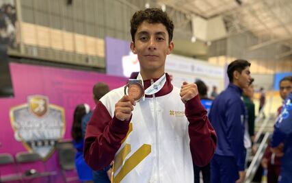 Axel Roberto Piña gana bronce para Hidalgo en los Juegos Conade