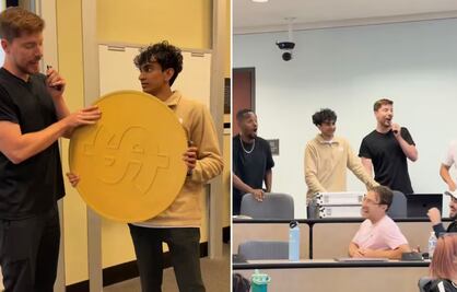 VIDEO: MrBeast regala 30 mil dólares a universitario y rechaza compartir premio con sus compañeros; reacción se viraliza 