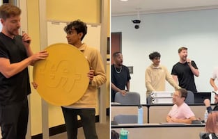 VIDEO: MrBeast regala 30 mil dólares a universitario y rechaza compartir premio con sus compañeros; reacción se viraliza
