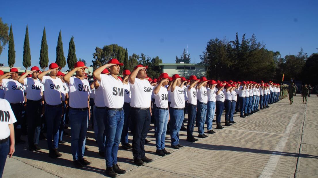 Dan bienvenida a nuevos reclutas en la Zona Militar de Pachuca | Foto: Especial