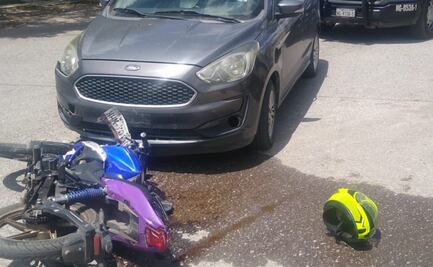 Arrollan a motociclista en Villas de Pachuca