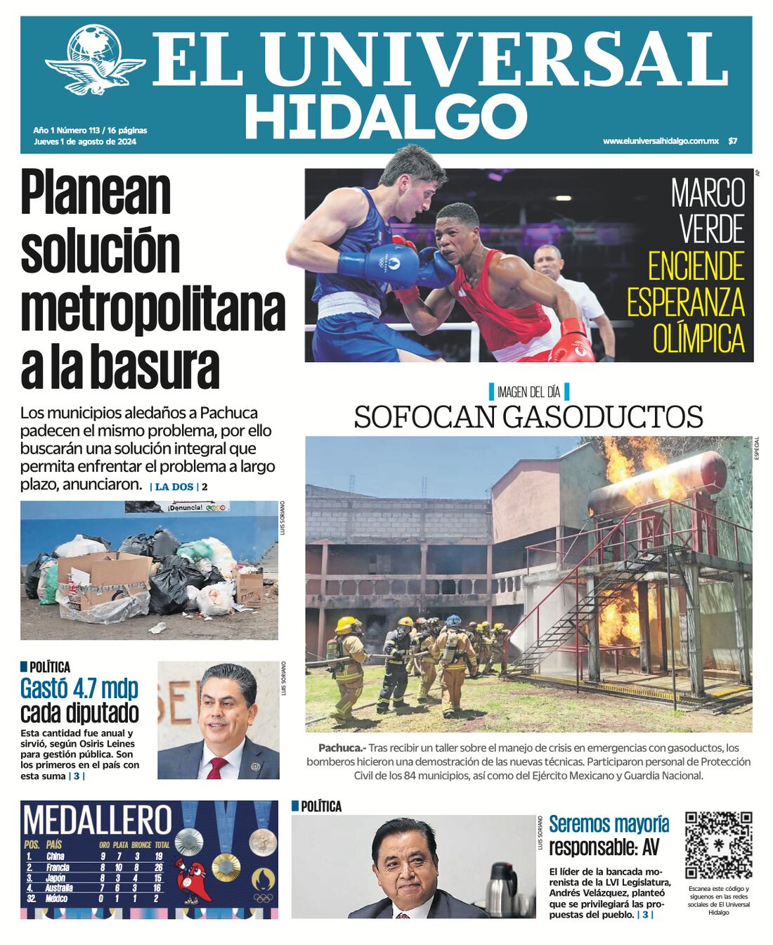 El Universal Hidalgo 01/08/24