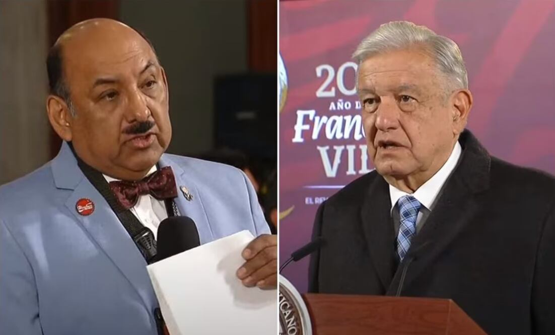 El youtuber Lord Molécula en la conferencia del presidente López Obrador | Captura de video