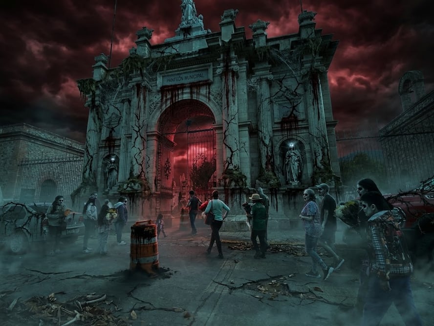 Regresan los recorridos de terror en el panteón de Pachuca I Foto: Gemini IA