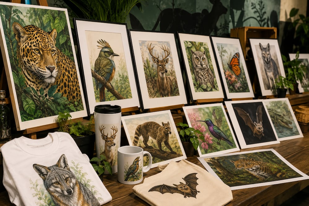 El arte también puede ayudar a proteger la fauna silvestre | Imagen generada con IA