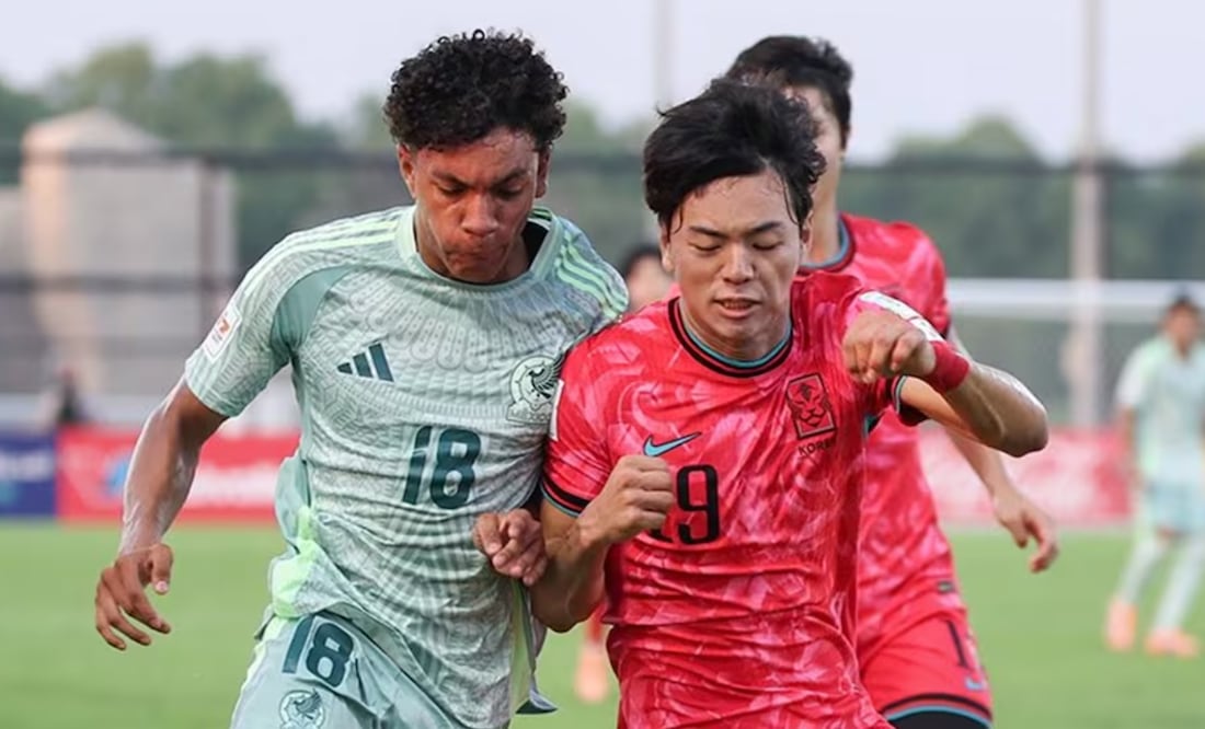 La Selección Mexicana Sub 17 cayó en su debut ante Corea del Sur. FOTO: @miseleccionsubs