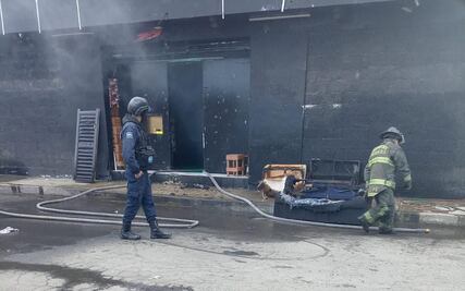 Se incendia bar en la zona centro de Tizayuca