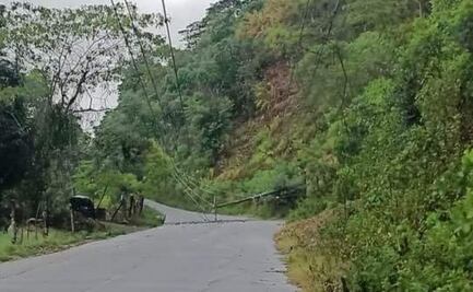 En regiones serranas de Hidalgo se registran algunos deslaves