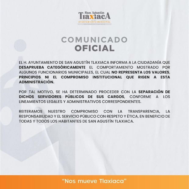 Comunicado de Tlaxiaca