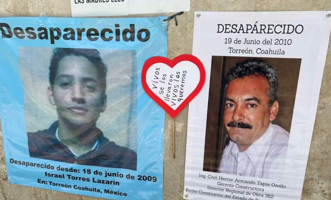 A 15 y 16 años de desaparecidos, madre y esposa buscan a sus familiares en Coahuila (19/06/2025). Foto: Francisco Rodríguez/ EL UNIVERSAL