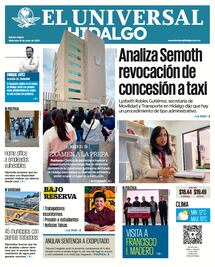 Portada El Universal Hidalgo 180625