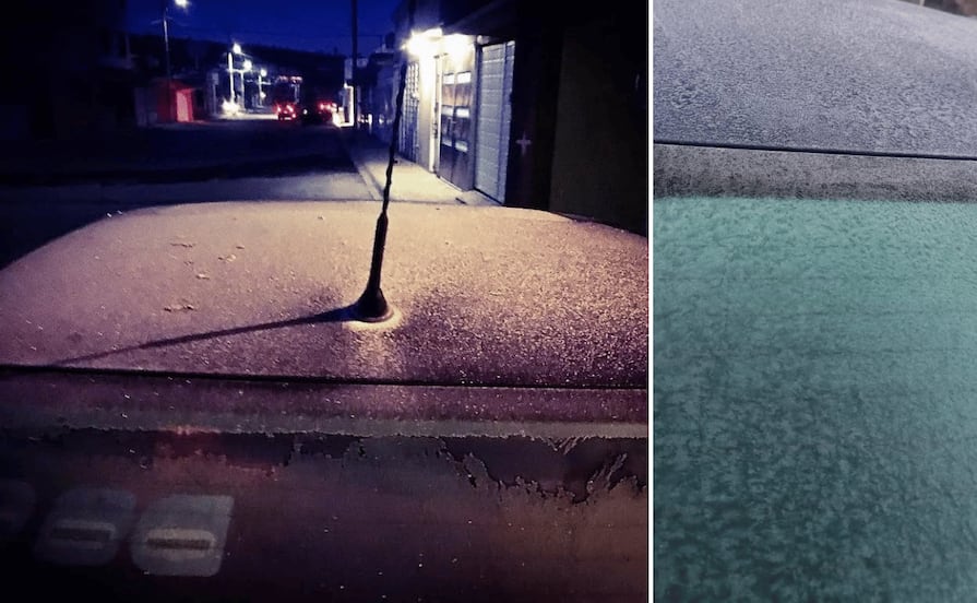 Amanecen autos congelados en Pachuca y Mineral de la Reforma