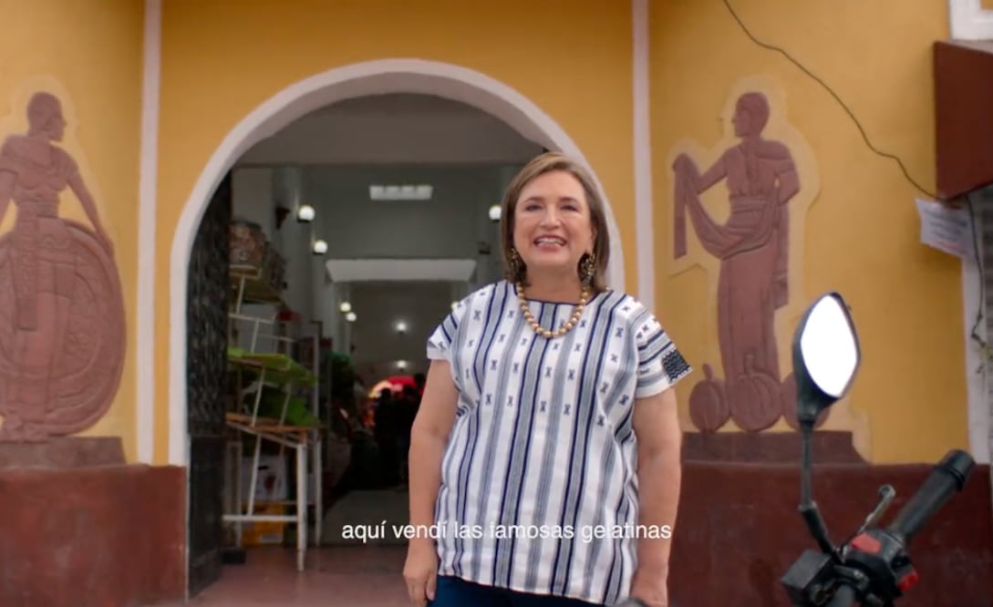 El spot finaliza con la frase “Xóchitl, fuerte como tú” | Captura de video
