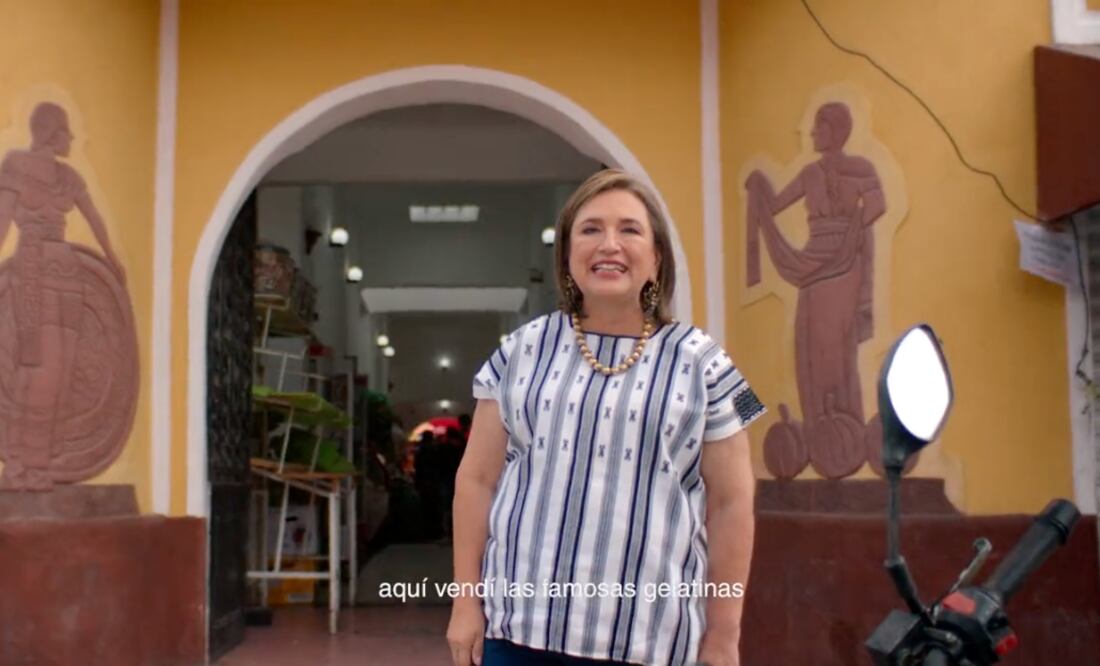 El spot finaliza con la frase “Xóchitl, fuerte como tú” | Captura de video
