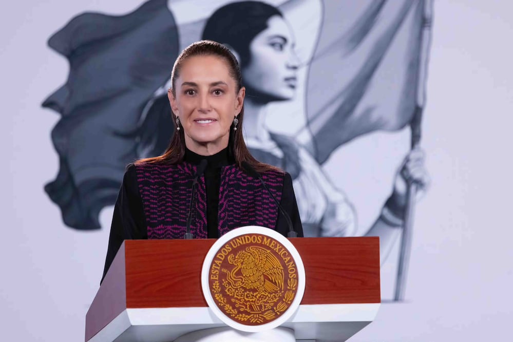 Conferencia del Pueblo encabezada por la presidenta de México, Claudia Sheinbaum Pardo desde Palacio Nacional. Foto: Agencia EL UNIVERSAL/ESPECIAL Presidencia/ARMM