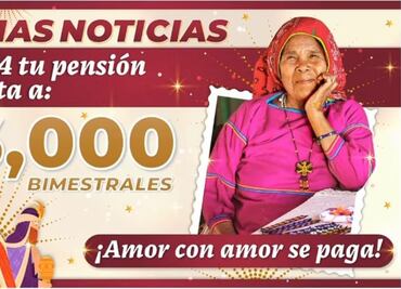 Adultos mayores recibirán 6mp bimestrales este 2024: Bienestar