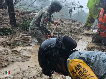 Sedena continúa con las labores del Plan DN-III-E en las zonas afectadas por las lluvias