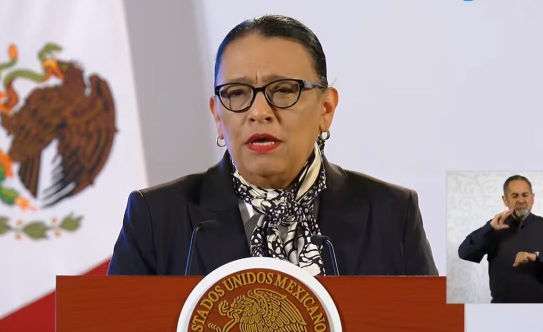 Rosa Icela Rodríguez, secretaria de Gobernación. Foto: captura de pantalla
