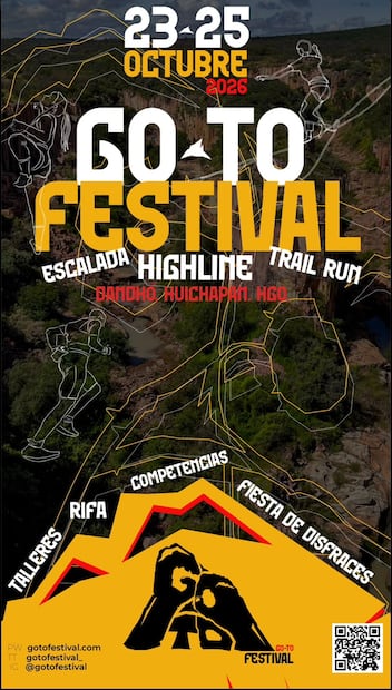 ¿Te imaginas caminar por una cinta suspendida entre las alturas de Huichapan? Cortesía: Turismo Hidalgo