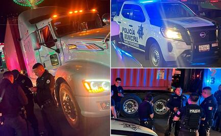 Recuperan tractocamión robado en la autopista México-Pachuca