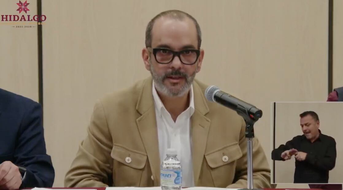 rancisco Ángel Fernández Hasbun, encargado del despacho de la Procuraduría General de Justicia del Estado de Hidalgo (PGJEH) Foto: toma de video