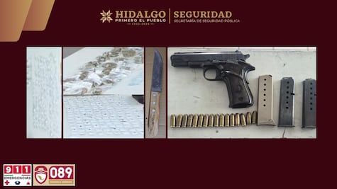 Aseguran a cuatro sujetos por narcomenudeo y robo en Hidalgo