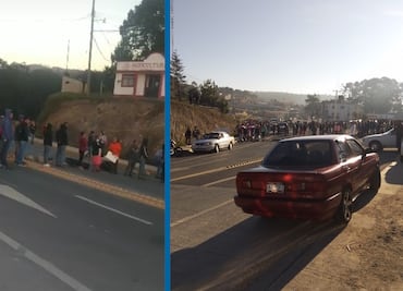 Pobladores de Zacualtipán bloquean carretera para exigir puentes peatonales