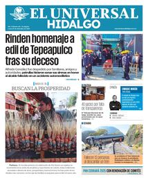 El Universal Hidalgo 29/12/25