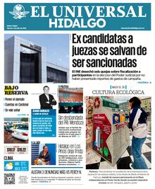 Portada El Universal Hidalgo 04/07/25