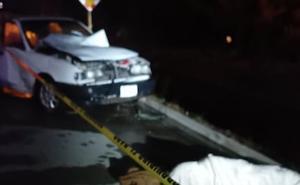 Muere ahogado al caer a canal con su auto en Ixmiquilpan