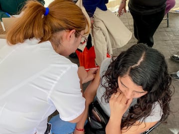 ¿Dónde vacunarse? Instalan módulos de vacunación en puntos públicos de Pachuca ante brote de sarampión