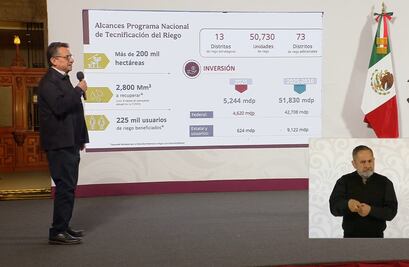 Hidalgo cederá agua de distritos de riego para abastecer zonas urbanas en crisis hídrica