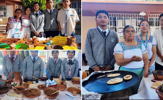 Entre Barbacoa, conejos y otros platillos; alumnos del Valle del Mezquital promueven la riqueza alimentaria de su región