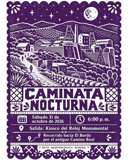 Pachuca tendrá caminata nocturna por el antiguo Camino Real este Halloween | Facebook: Ruta Arqueológica Minera