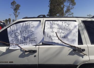 Bloqueo en Chapantongo por descontento en el transporte público