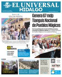 Portada El Universal Hidalgo 18/11/25