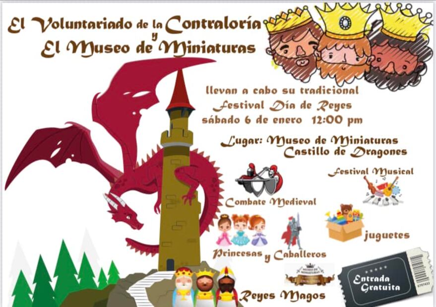 Celebrarán festival de Día de Reyes en el Castillo de Dragones | Facebook