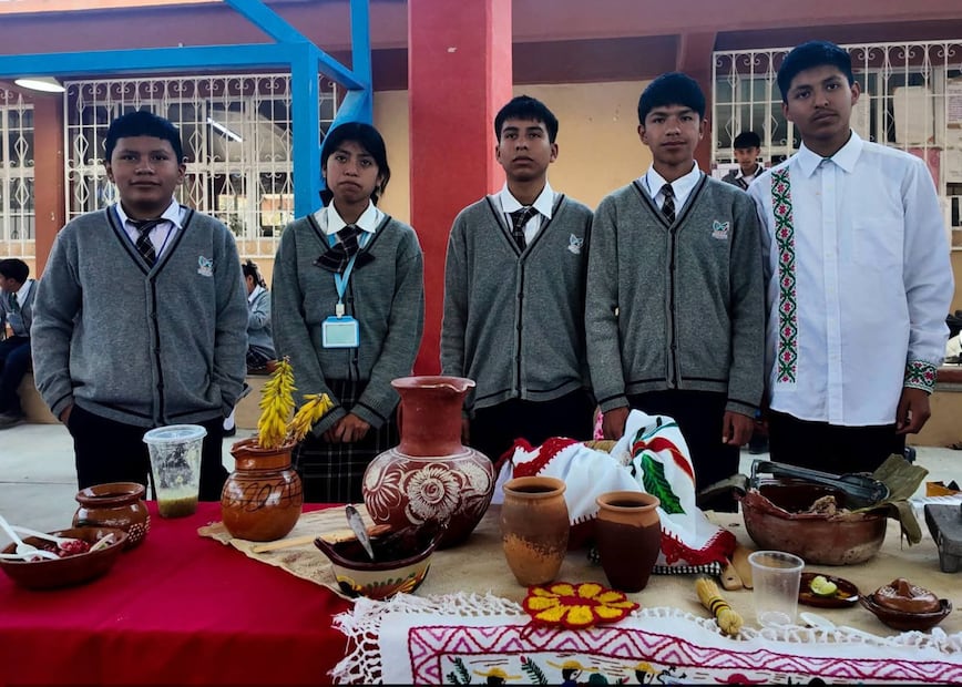 Alumnos del Valle del Mezquital realizan un concurso gastronómico con el objetivo de preservar sus tradiciones I foto: Cortesía