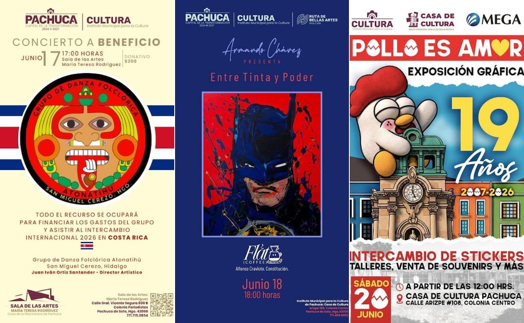 Arte, música y creatividad llegan a Pachuca esta semana | Cortesías: Instituto Municipal para la Cultura