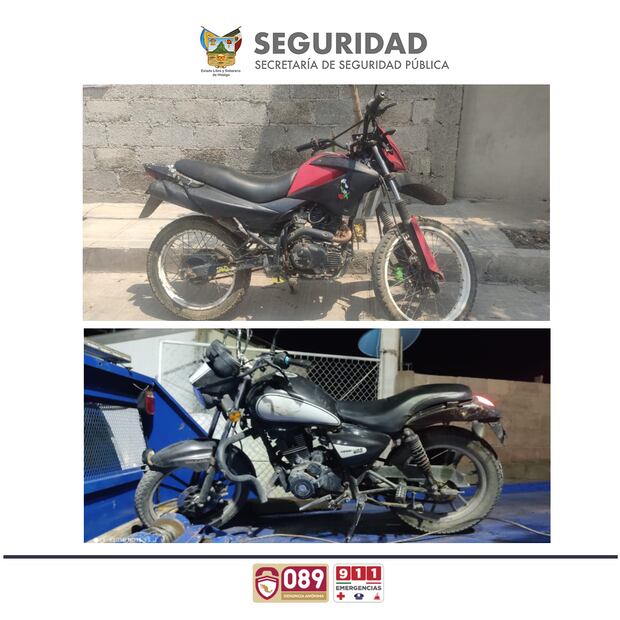 Detención y aseguramiento durabte operativos policiales en Hidalgo | Fotos: SSPH