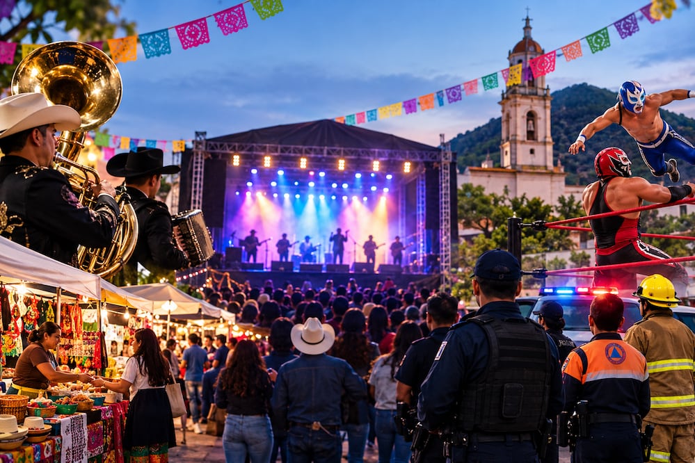 ¡Tepeji del Río ya tiene cartelera para sus Fiestas de Octubre 2026! Imagen generada con IA