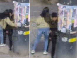 Captan agresión de mujer contra su pareja en Pachuca; el video desata debate sobre equidad en casos de violencia