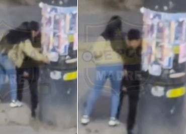 Captan agresión de mujer contra su pareja en Pachuca; el video desata debate sobre equidad en casos de violencia