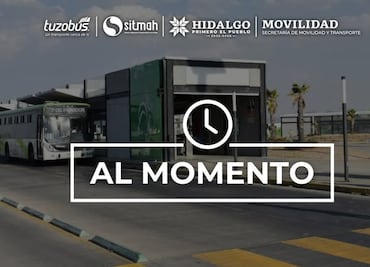Tuzobús restablece su servicio tras retiro de bloqueos en Pachuca